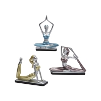Woman Yoga Statue, Yoga Statues, 3 Yoga Positions Statues